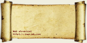 Andjelina Zebić vizit kartica